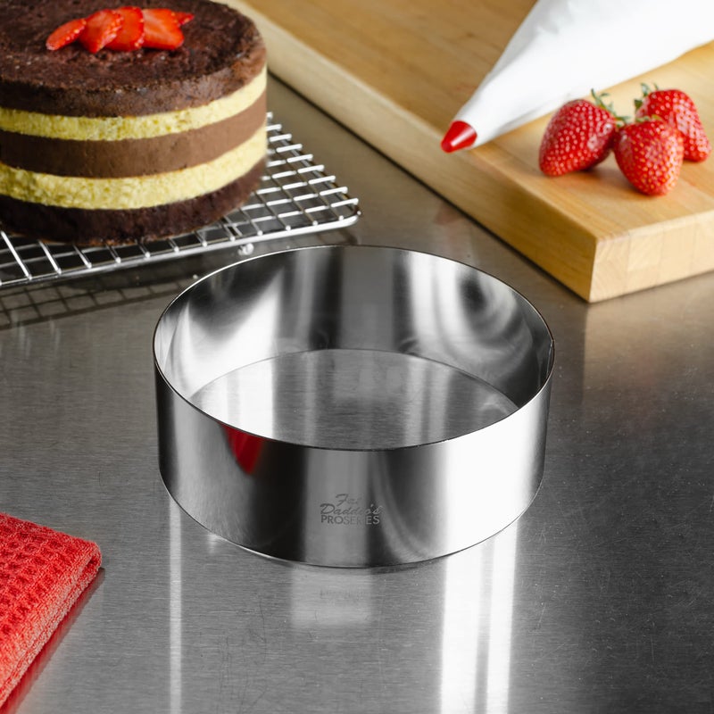 Fat Daddio's Stainless Steel Round Cake & Pastry Ring, 5 x 2 Inch - Image 2